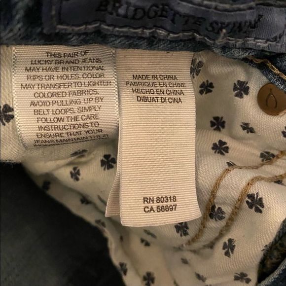 lucky brand•”1990” hi rise bridgette skinny style pocket patch denim jea… - Picture 9 of 13